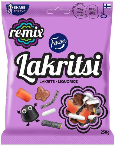 Fazer Remix Lakritsi 250g, 8-Pack - Scandinavian Goods