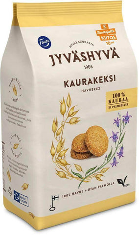 Jyväshyvä Kaurakeksi 350g, 6-Pack - Scandinavian Goods