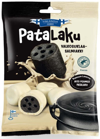 Patalaku Valkosuklaa Salmiakki 140g, 16-Pack - Scandinavian Goods